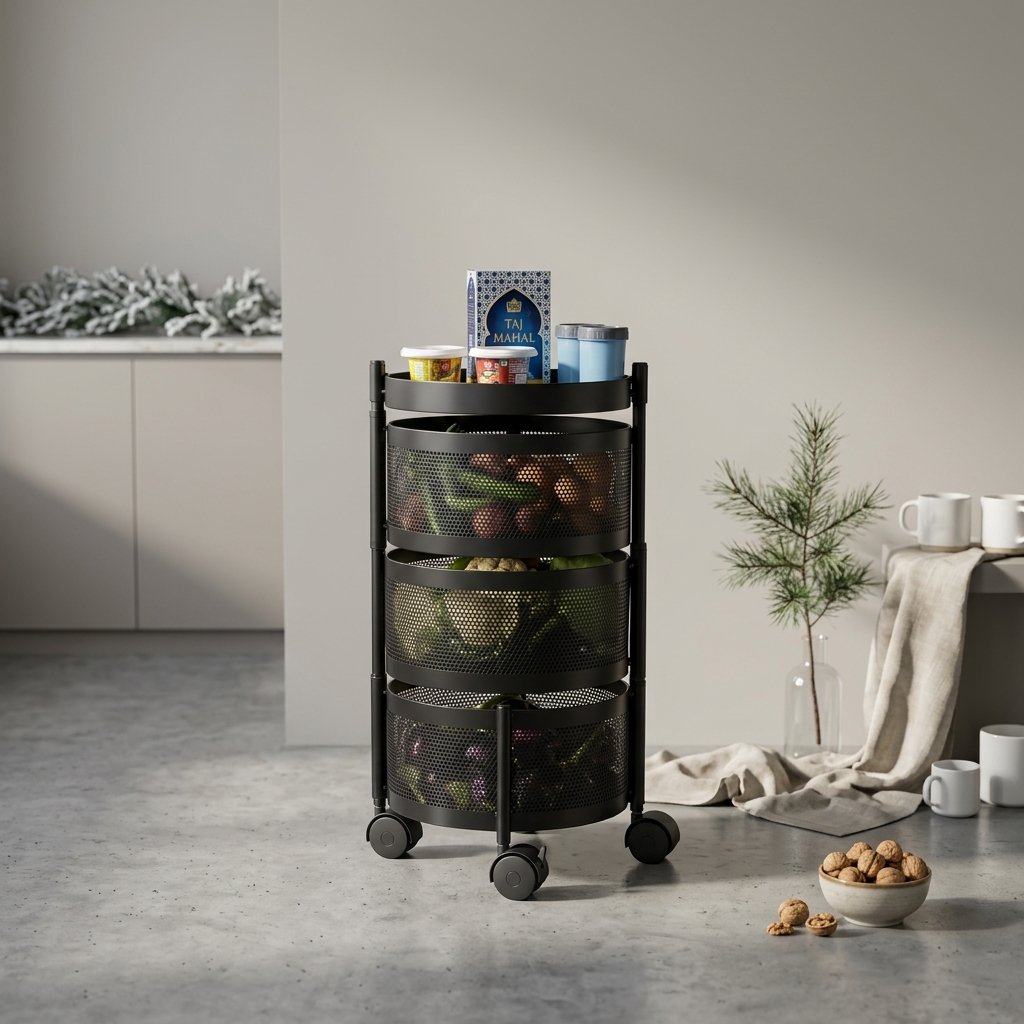 Kitchen Rotating Storage 3 Layer (Round)
