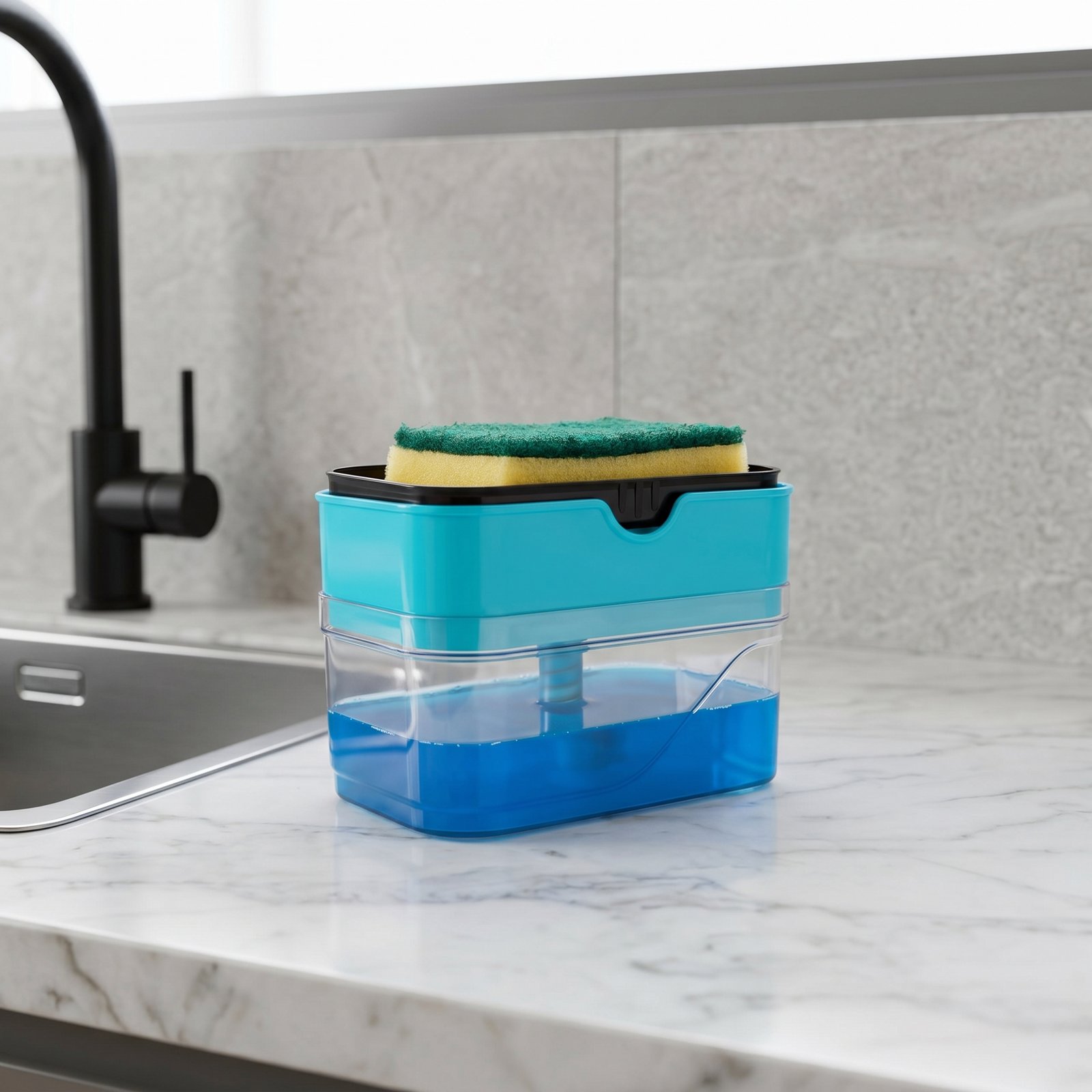 Gray Soap Dispenser